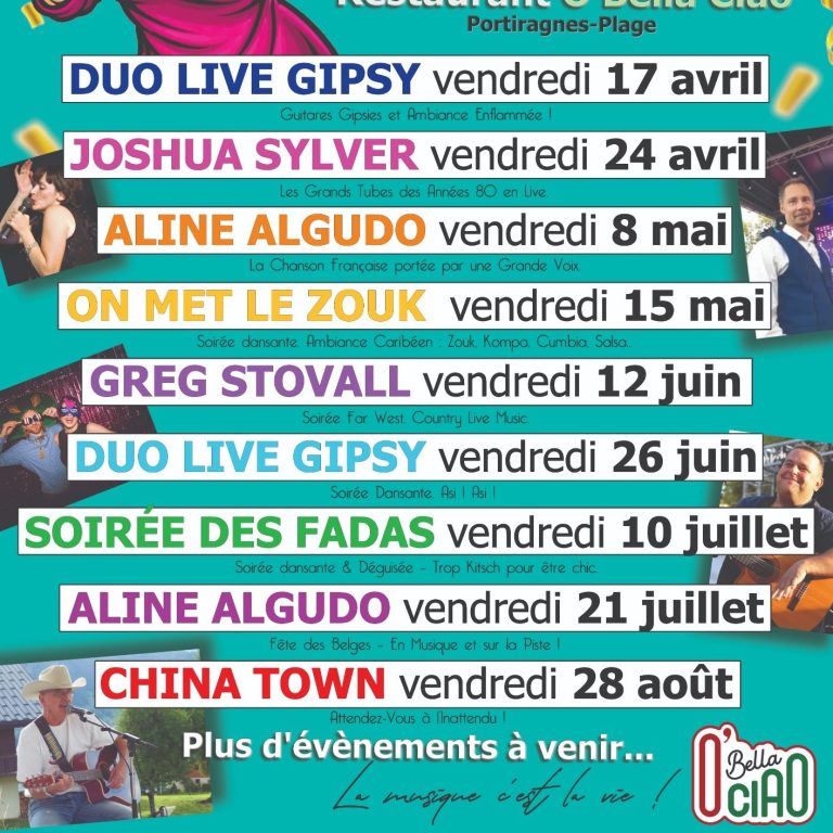 Évènements Des soirées animées et des événements à ne pas manquer !